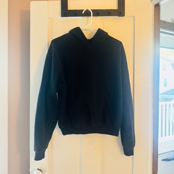 SKIMS Cotton Fleece Classic Hoodie Medium Black - Picture 3 of 5